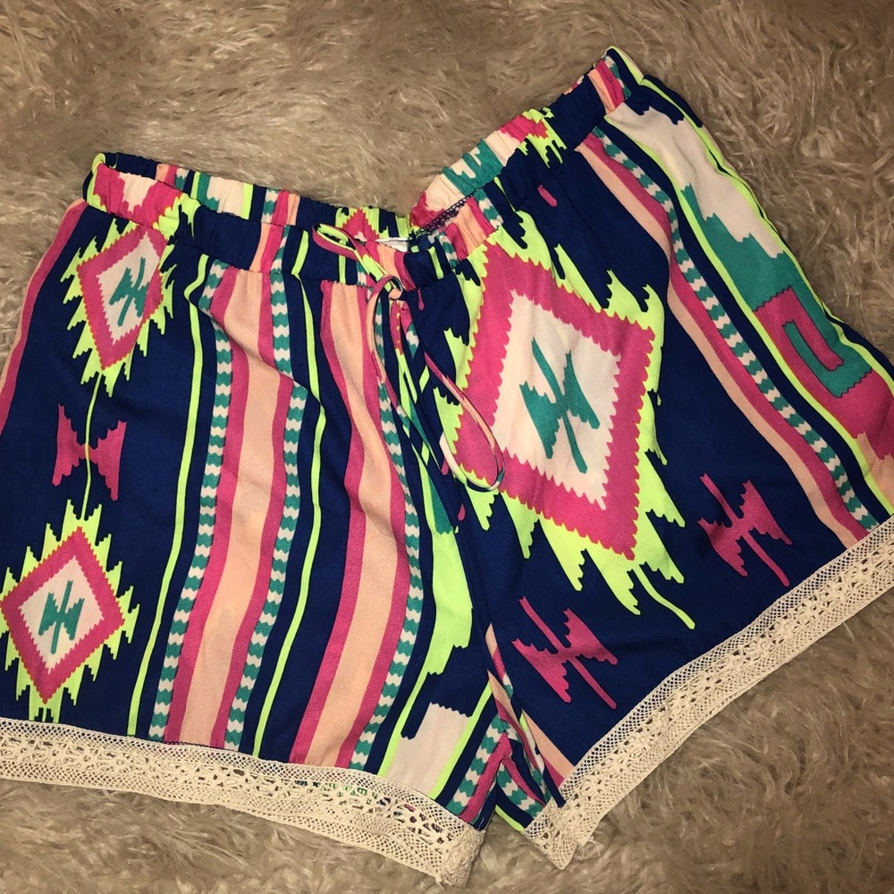 Aztec snd Lace Boutique Shorts